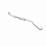 MagnaFlow 52458 oem grade direct-fit catalytic converter, opposite front three-quarter view of the turntable spin