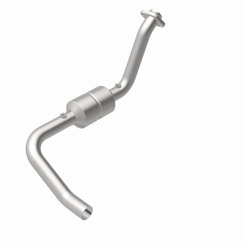 MagnaFlow 93250 hm grade direct-fit catalytic converter, rear view of the turntable spin