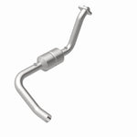 MagnaFlow 93250 hm grade direct-fit catalytic converter, rear view of the turntable spin