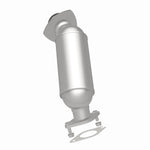 MagnaFlow 49446 oem grade direct-fit catalytic converter, rear three-quarter view of the turntable spin