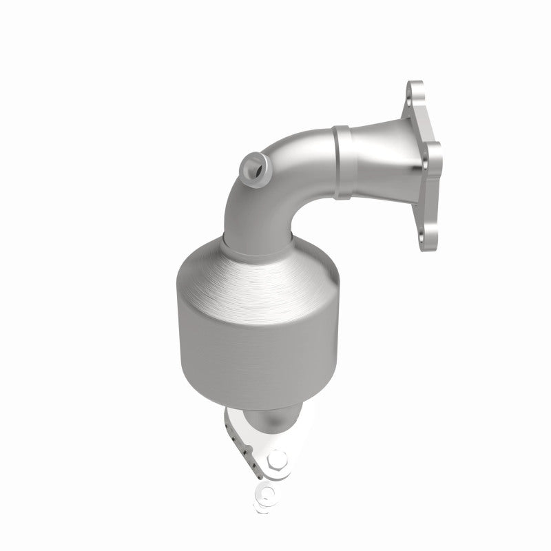 MagnaFlow 52188 oem grade manifold converter, front three-quarter view of the turntable spin