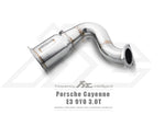FI Exhaust Ultra High Flow Catless Downpipe For Porsche 9Y0 Cayenne 3.0T 2018-2019