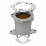 MagnaFlow 50671 hm grade direct-fit catalytic converter, rear view of the turntable spin