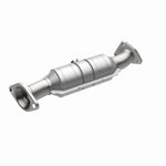 MagnaFlow 49261 oem grade direct-fit catalytic converter, front three-quarter view of the turntable spin