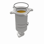 MagnaFlow 52232 oem grade direct-fit catalytic converter, opposite rear three-quarter view of the turntable spin