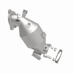 MagnaFlow 49251 oem grade direct-fit catalytic converter, side view of the turntable spin