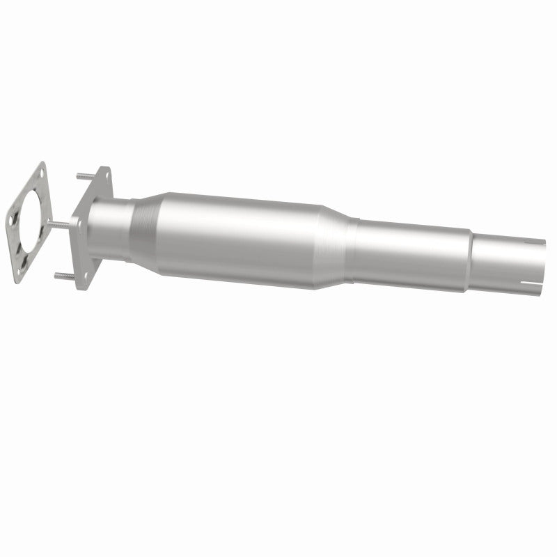 MagnaFlow 5461333 carb direct-fit catalytic converter, side view of the turntable spin