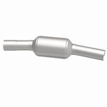 MagnaFlow 3391432 carb direct-fit catalytic converter, side view of the turntable spin