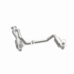 MagnaFlow 4451419 carb direct-fit catalytic converter, opposite side view of the turntable spin