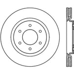 StopTech Power Slot 08-09 Infiniti QX4/QX56 / 07-09 Nissan Armada Left Front Slotted Cryo Rotor