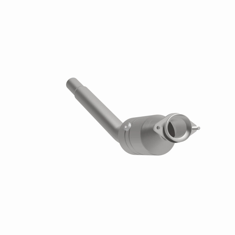 MagnaFlow 52070 oem grade direct-fit catalytic converter, front three-quarter view of the turntable spin