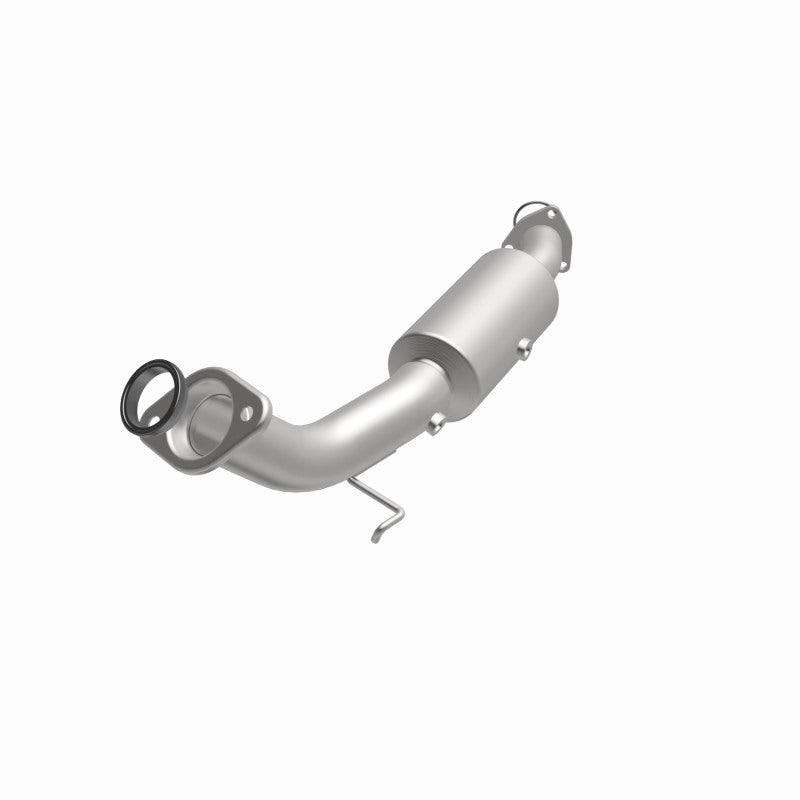 MagnaFlow 5461182 carb direct-fit catalytic converter, opposite front three-quarter view of the turntable spin