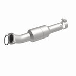 MagnaFlow 49156 oem grade direct-fit catalytic converter, front three-quarter view of the turntable spin