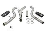 aFe Atlas Exhaust 4in Dual DPF-Back Al Steel w/ Black Tips 16-17 GM Diesel Truck V8-6.6L (td) LML