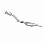 MagnaFlow 51589 oem grade direct-fit catalytic converter, side view of the turntable spin