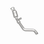 MagnaFlow 52224 oem grade direct-fit catalytic converter, rear three-quarter view of the turntable spin