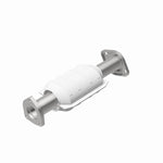 MagnaFlow 49466 oem grade direct-fit catalytic converter, rear view of the turntable spin