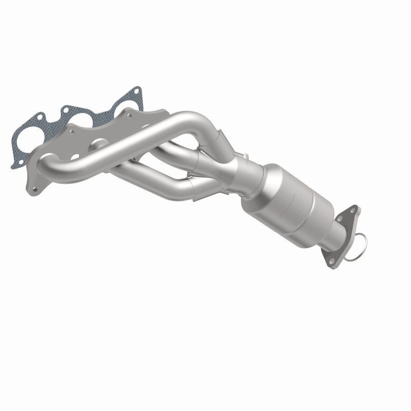 MagnaFlow 51198 oem grade manifold converter, front three-quarter view of the turntable spin