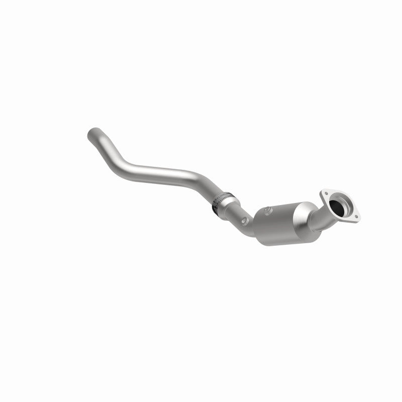 MagnaFlow 26204 hm grade direct-fit catalytic converter, front three-quarter view of the turntable spin