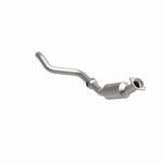 MagnaFlow 26204 hm grade direct-fit catalytic converter, front three-quarter view of the turntable spin