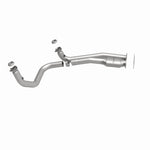 MagnaFlow 93607 hm grade direct-fit catalytic converter, side view of the turntable spin