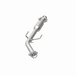 MagnaFlow 49932 oem grade direct-fit catalytic converter, opposite rear three-quarter view of the turntable spin