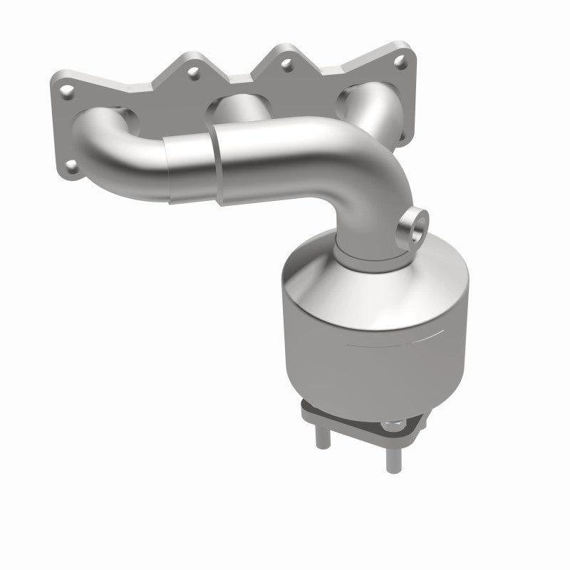 MagnaFlow 452026 carb manifold converter, opposite side view of the turntable spin