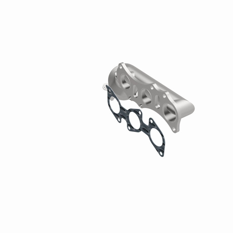 MagnaFlow 5481341 carb manifold converter, side view of the turntable spin