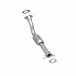 MagnaFlow 93177 hm grade direct-fit catalytic converter, rear three-quarter view of the turntable spin