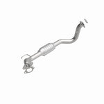 MagnaFlow 49430 oem grade direct-fit catalytic converter, rear view of the turntable spin
