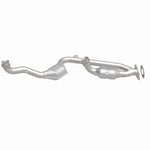 MagnaFlow 441113 carb direct-fit catalytic converter, side view of the turntable spin