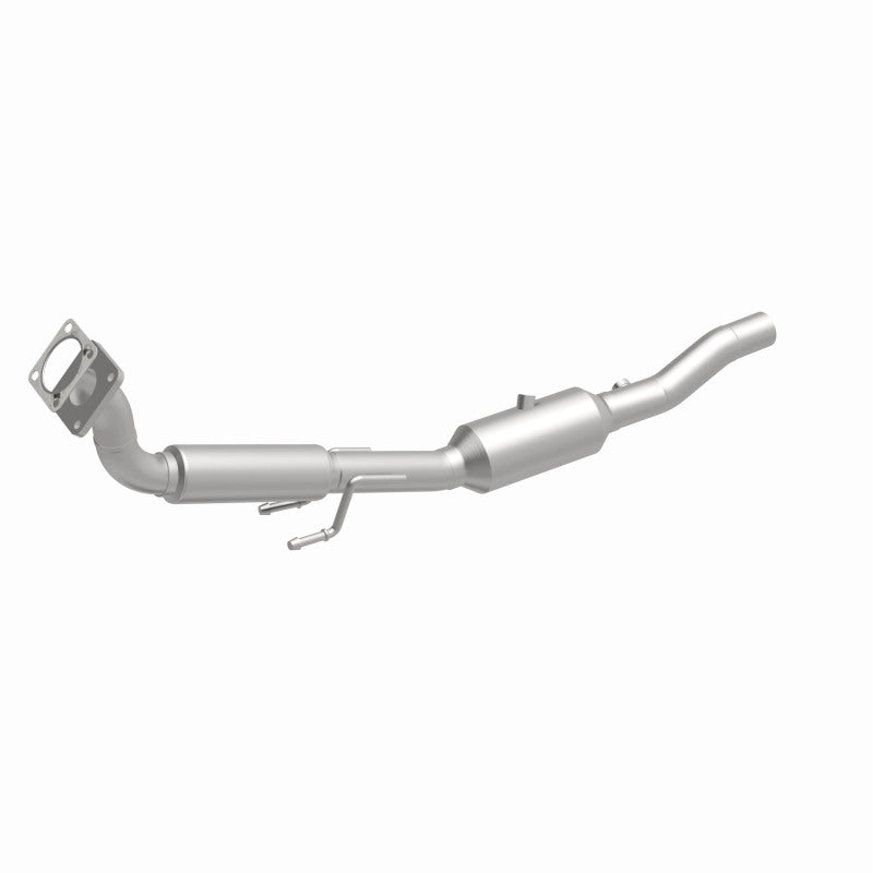 MagnaFlow 5461464 carb direct-fit catalytic converter, front three-quarter view of the turntable spin