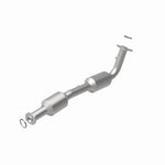 MagnaFlow 5582630 carb direct-fit catalytic converter, rear view of the turntable spin