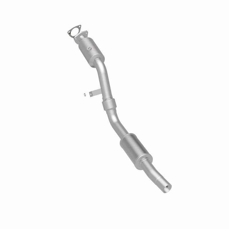 MagnaFlow 24356 hm grade direct-fit catalytic converter, rear three-quarter view of the turntable spin