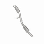 MagnaFlow 24356 hm grade direct-fit catalytic converter, rear three-quarter view of the turntable spin