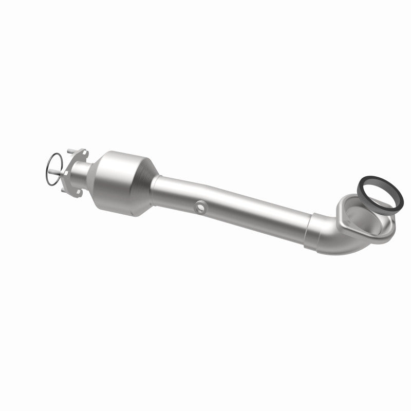 MagnaFlow 52019 oem grade direct-fit catalytic converter, opposite rear three-quarter view of the turntable spin