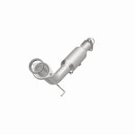 MagnaFlow 5461142 carb direct-fit catalytic converter, opposite front three-quarter view of the turntable spin