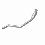 MagnaFlow 52076 oem grade direct-fit catalytic converter, rear view of the turntable spin