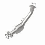 MagnaFlow 23758 hm grade direct-fit catalytic converter, rear view of the turntable spin