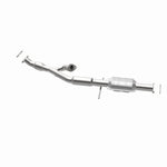 MagnaFlow 49906 oem grade direct-fit catalytic converter, side view of the turntable spin
