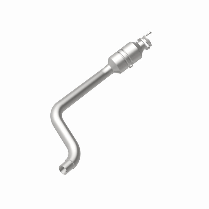 MagnaFlow 52003 oem grade direct-fit catalytic converter, rear view of the turntable spin