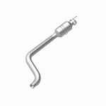 MagnaFlow 52003 oem grade direct-fit catalytic converter, rear view of the turntable spin