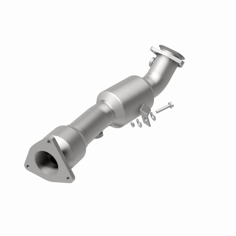 MagnaFlow 24184 hm grade direct-fit catalytic converter, rear view of the turntable spin