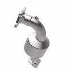MagnaFlow 551402 carb direct-fit catalytic converter, side view of the turntable spin