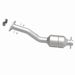 MagnaFlow 52272 oem grade direct-fit catalytic converter, side view of the turntable spin