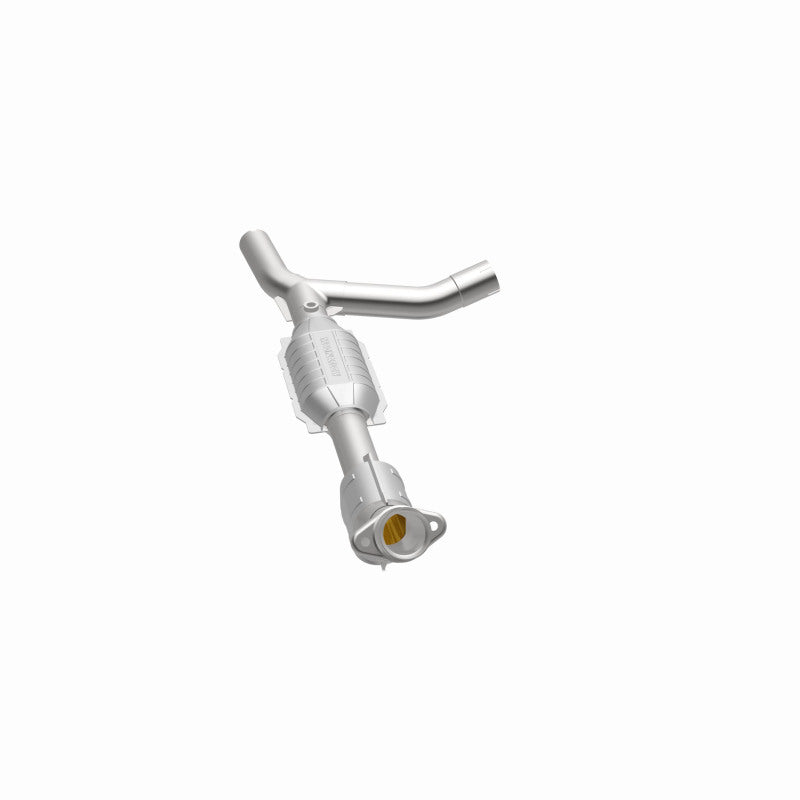 MagnaFlow 49426 oem grade direct-fit catalytic converter, opposite side view of the turntable spin