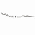 MagnaFlow 93288 hm grade direct-fit catalytic converter, side view of the turntable spin