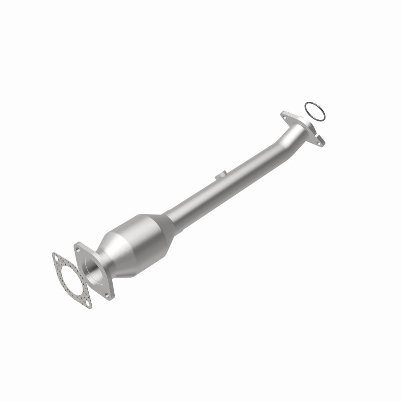 MagnaFlow 5491670 carb direct-fit catalytic converter, rear view of the turntable spin