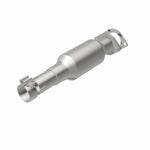MagnaFlow 5571146 carb direct-fit catalytic converter, rear view of the turntable spin