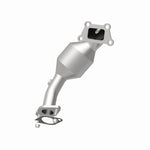 MagnaFlow 52184 oem grade direct-fit catalytic converter, side view of the turntable spin